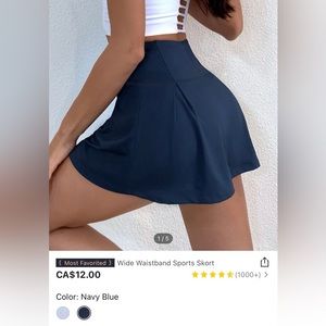 Shein Wide Waistband Sports Skort